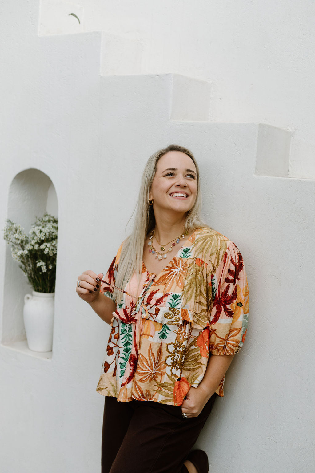 Lucy Tie Top - Sunset