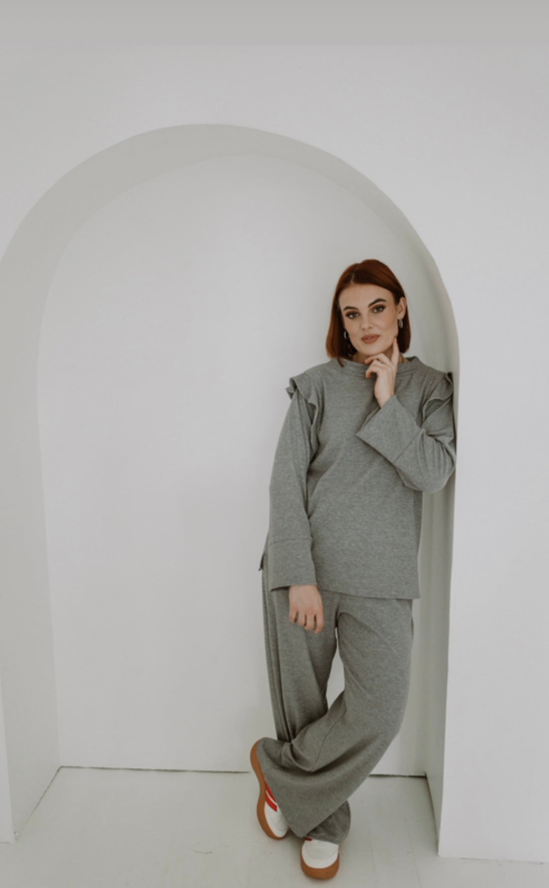 Frill Lounge Set | Grey