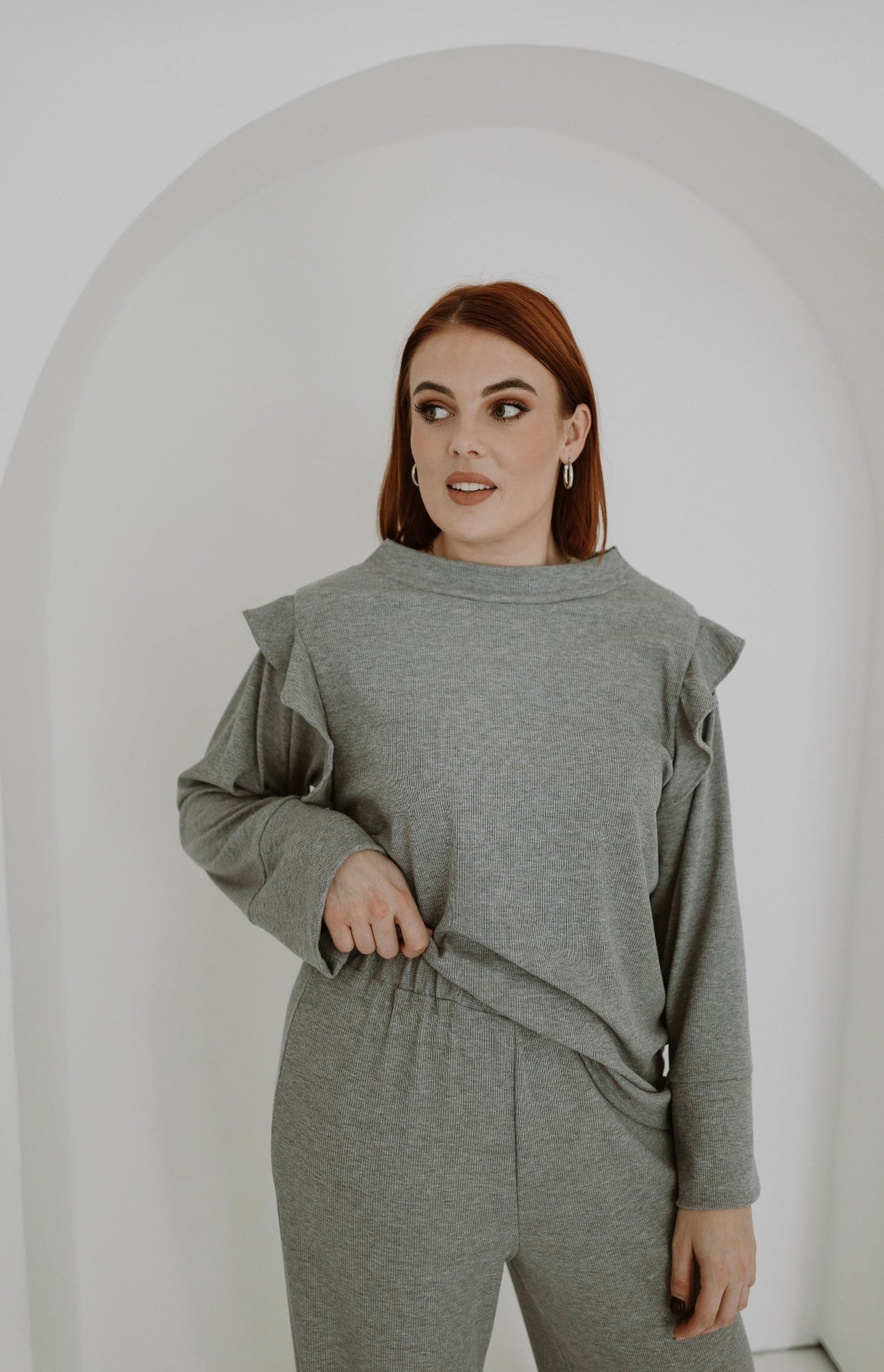 Frill Lounge Set | Grey