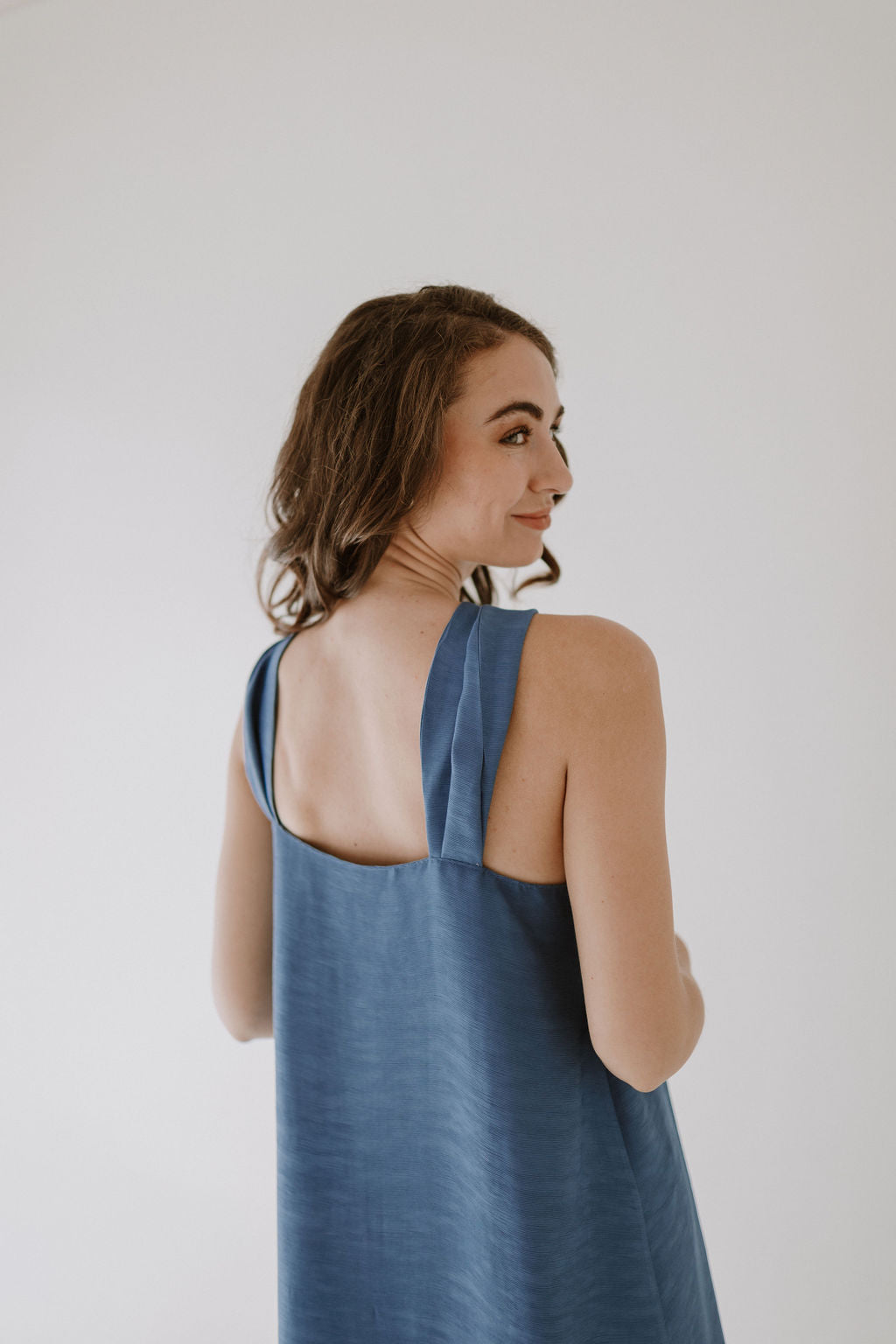 Twist Dress - Cobalt Blue