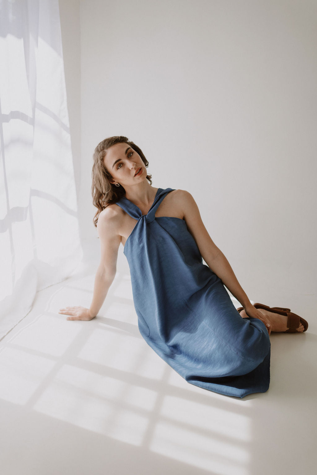 Twist Dress - Cobalt Blue