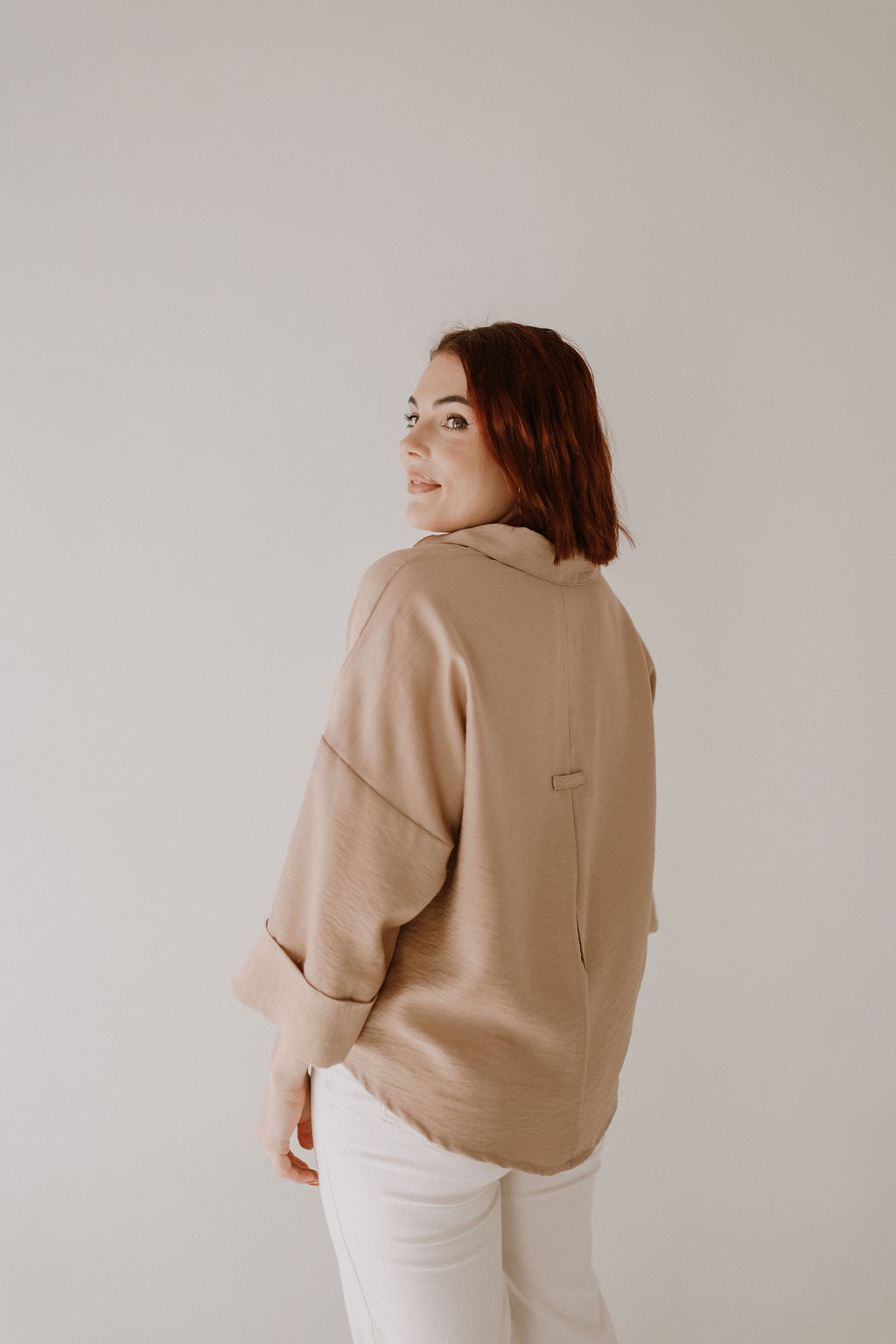 Boxy Shirt in Nude