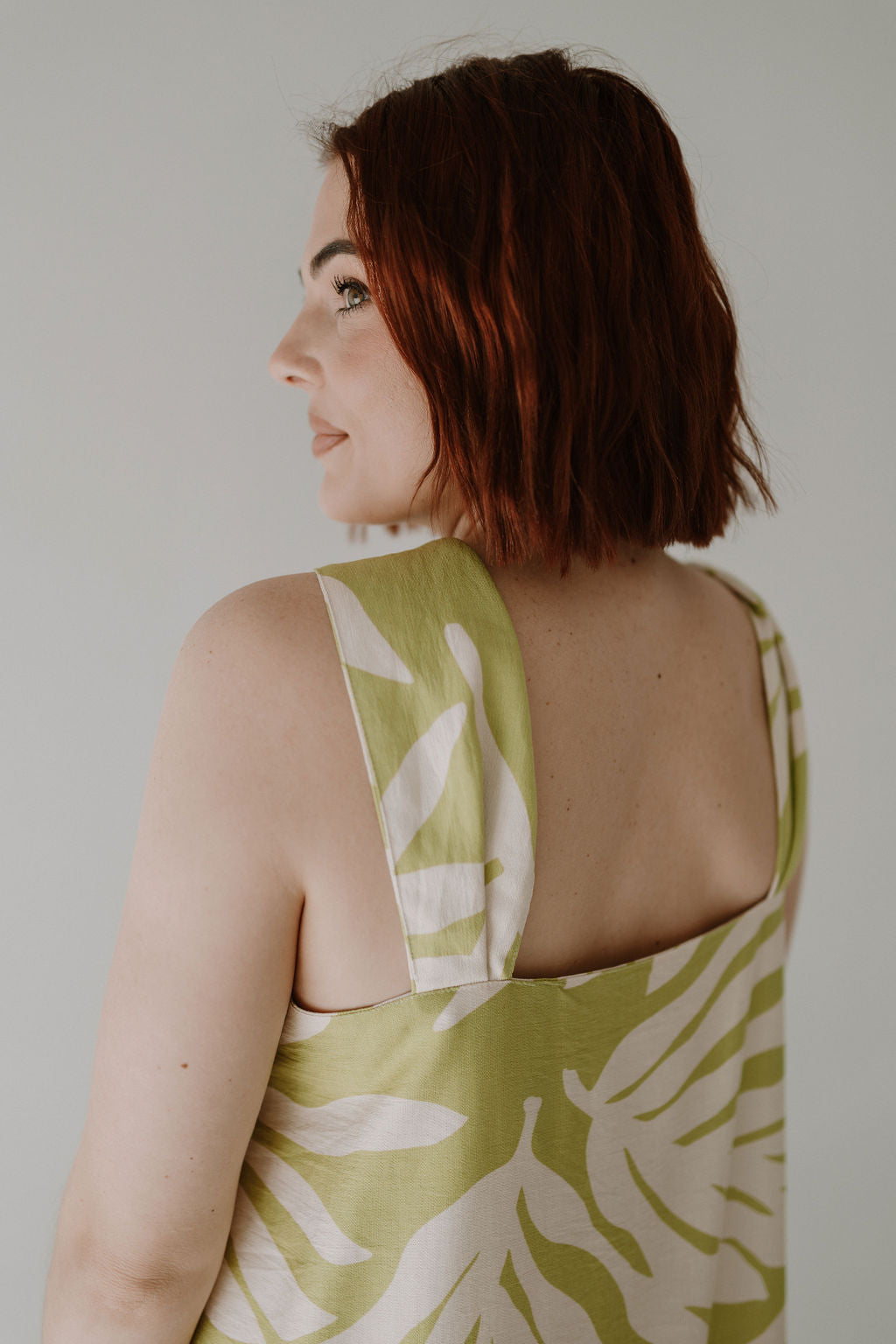 Twist Dress - Lime