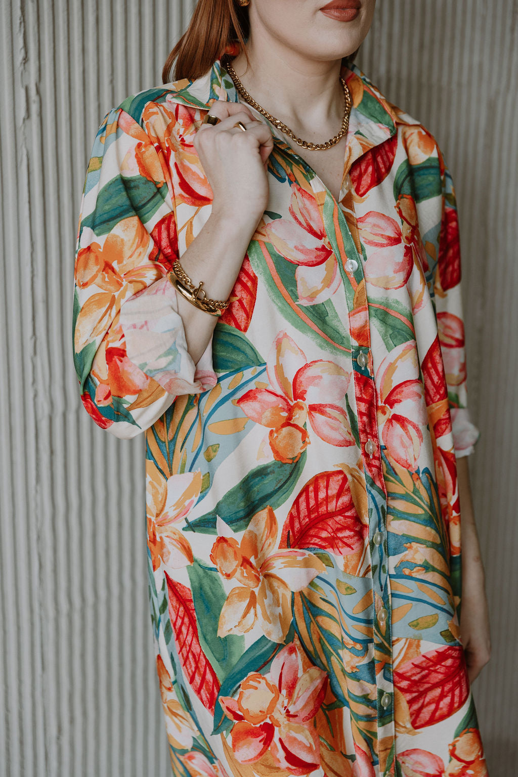 The Nicci Shirt Dress - Blooms