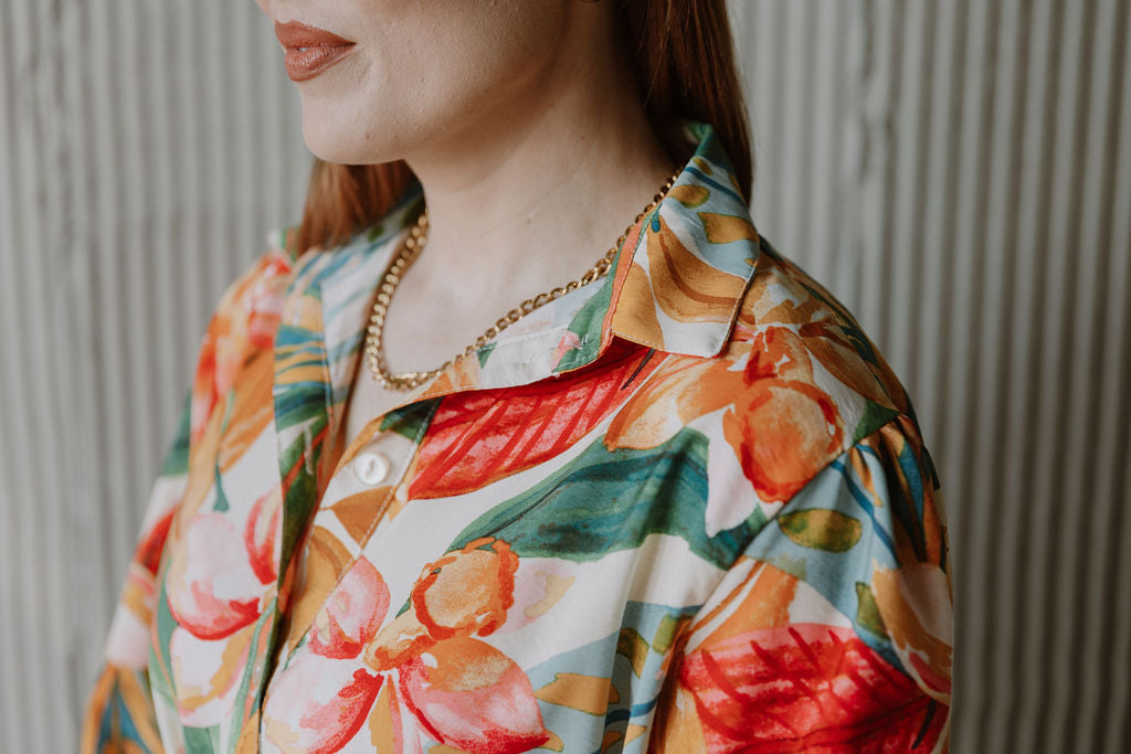 The Nicci Shirt Dress - Blooms