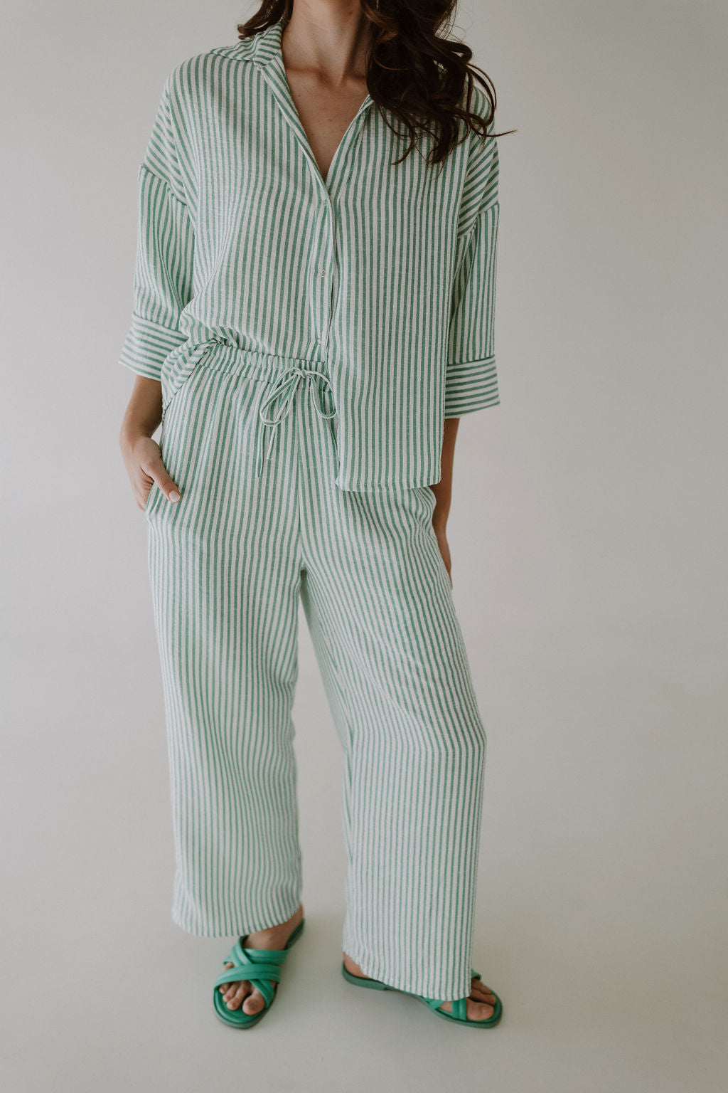 Elasticated Pants - Vibrant Green
