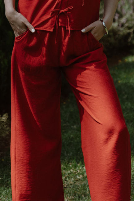 The Gigi Pants - Berry Red