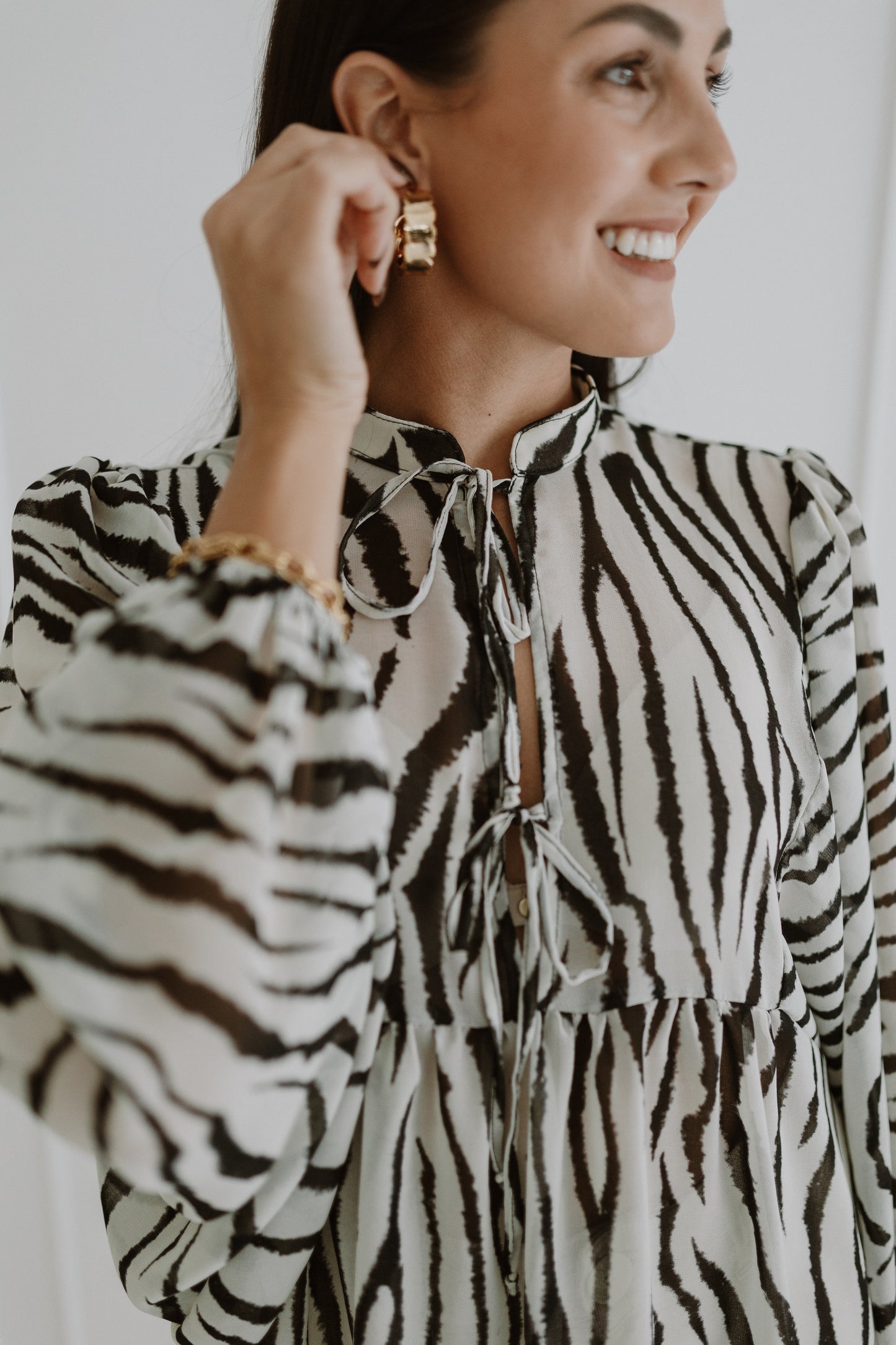 Grace Zebra Blouse
