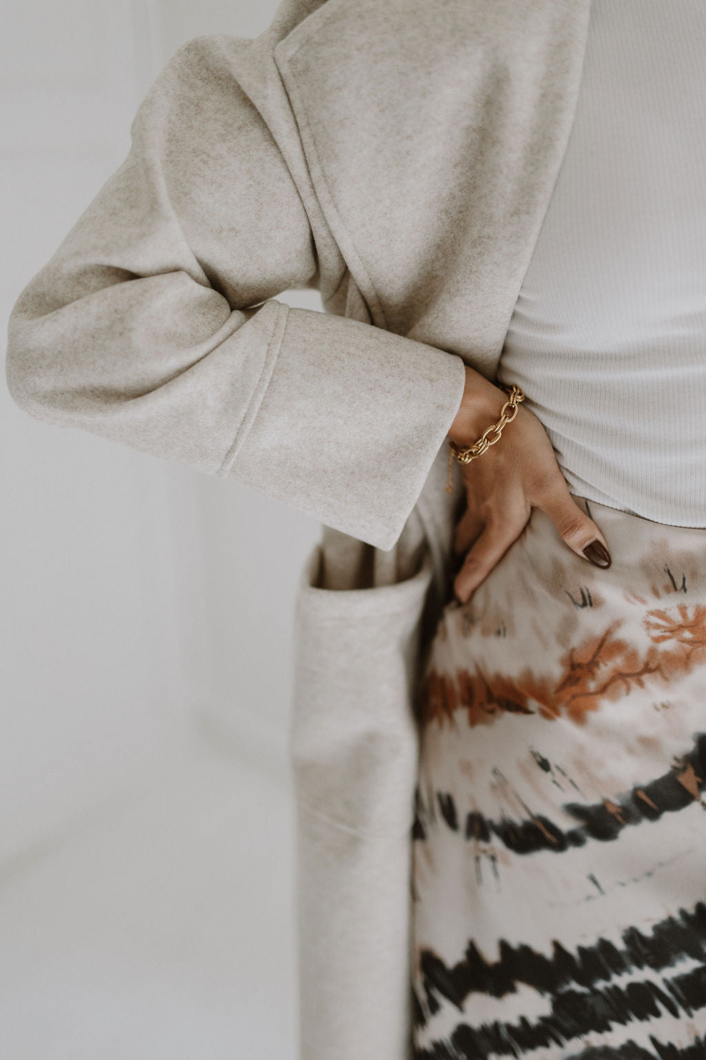 Satin Skirt - Ombre