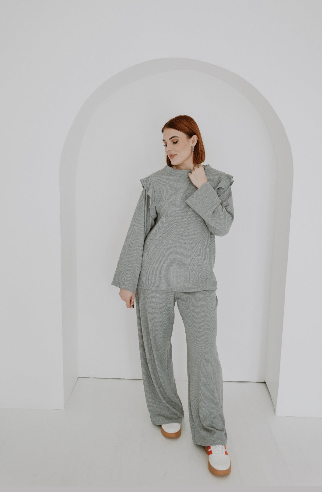 Frill Lounge Set | Grey