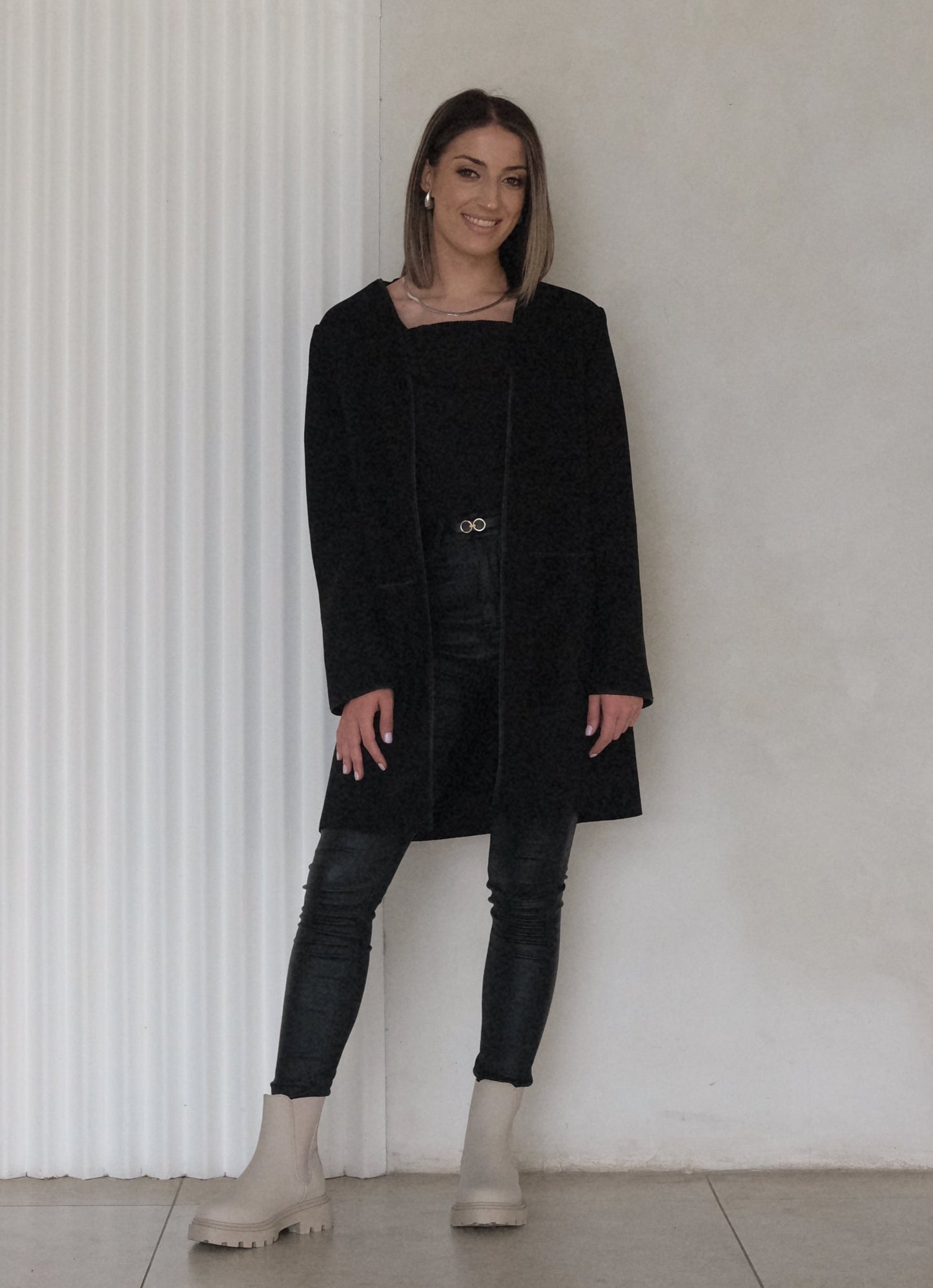 Suede Jacket - Black