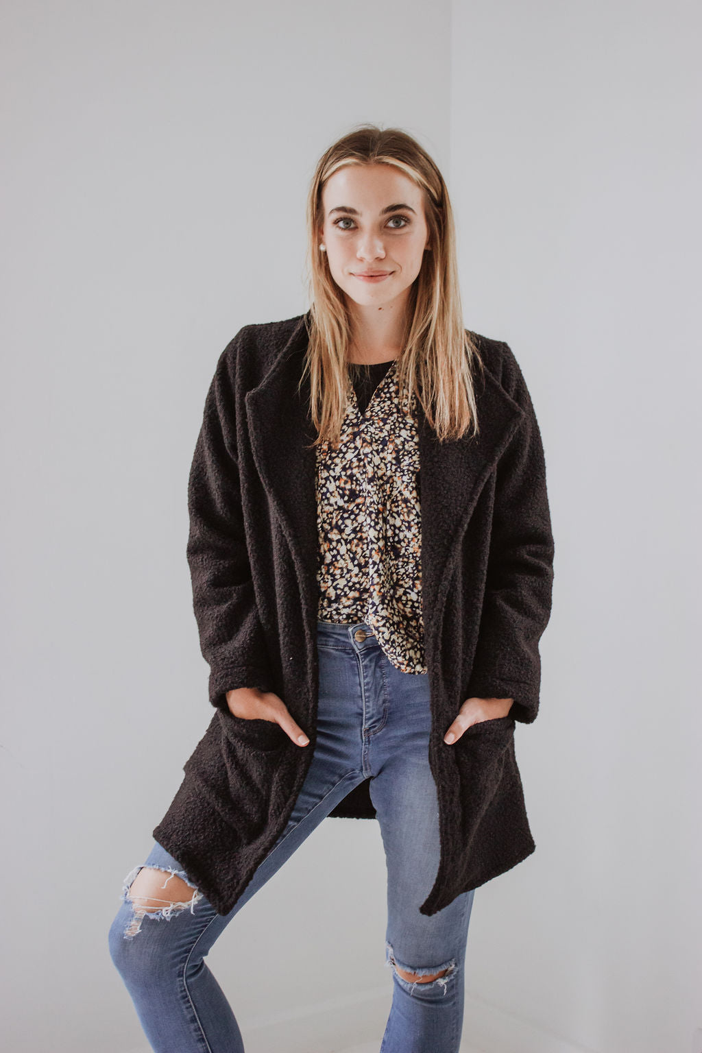 Teddy Coat - Black