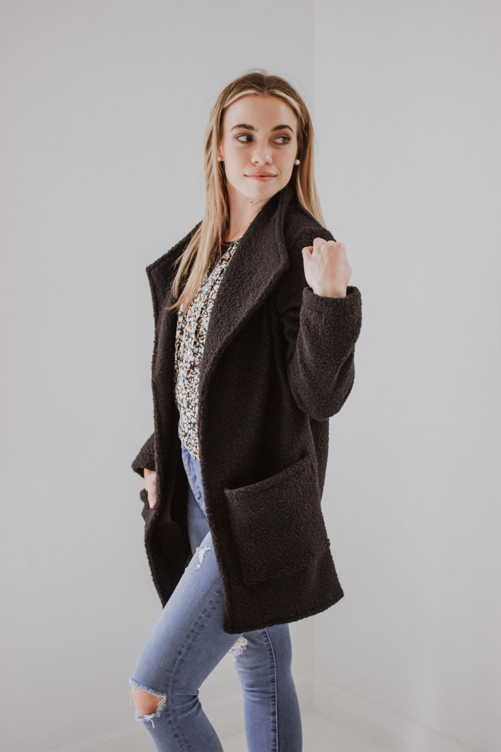 Teddy Coat - Black