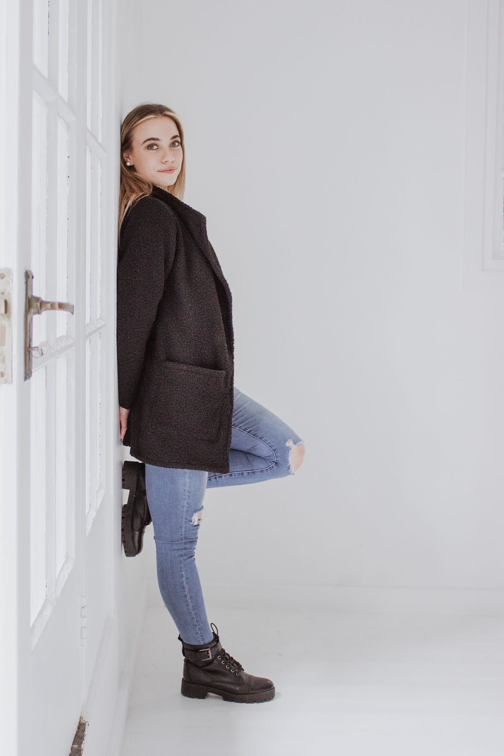 Teddy Coat - Black