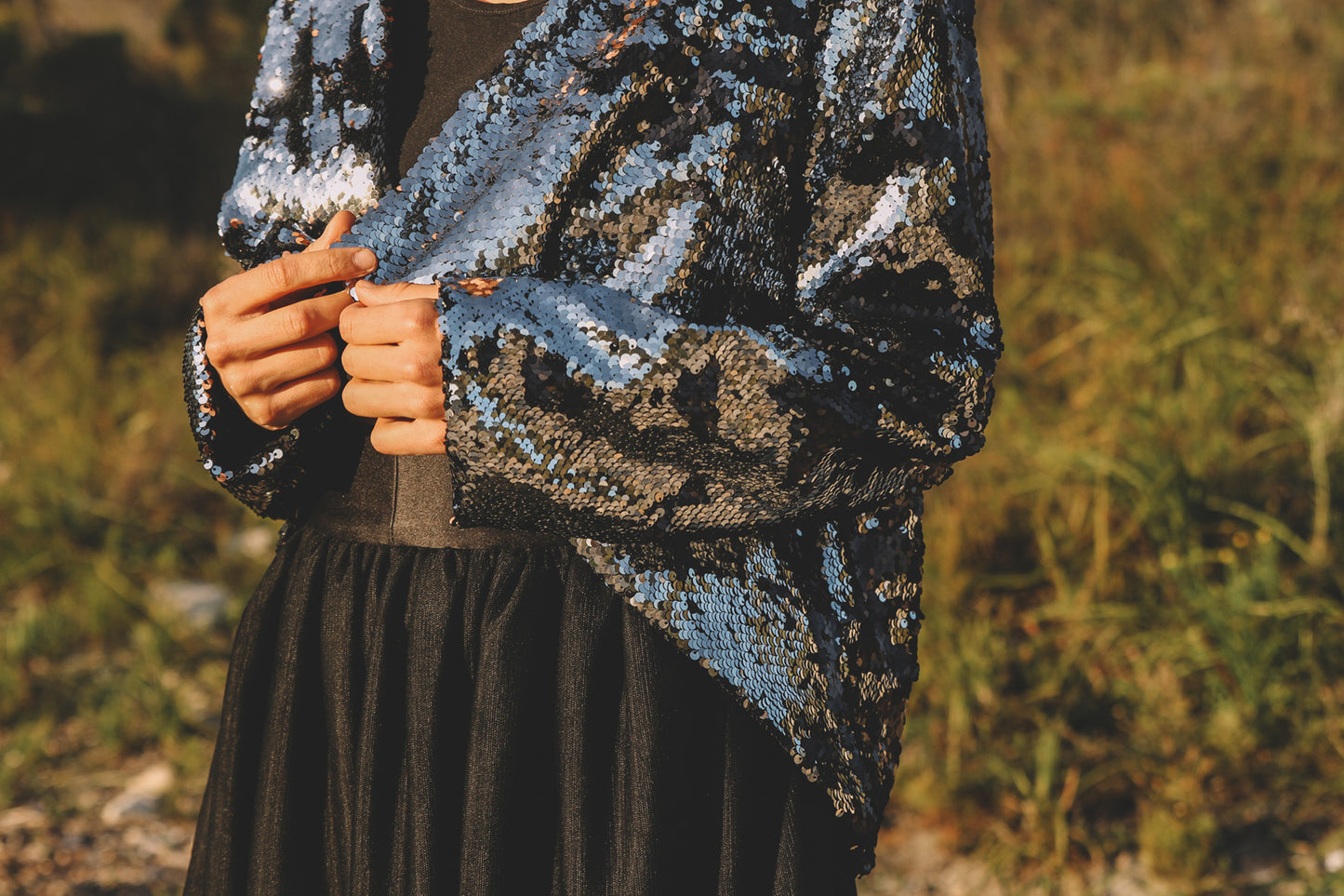 Black Sequince Jacket