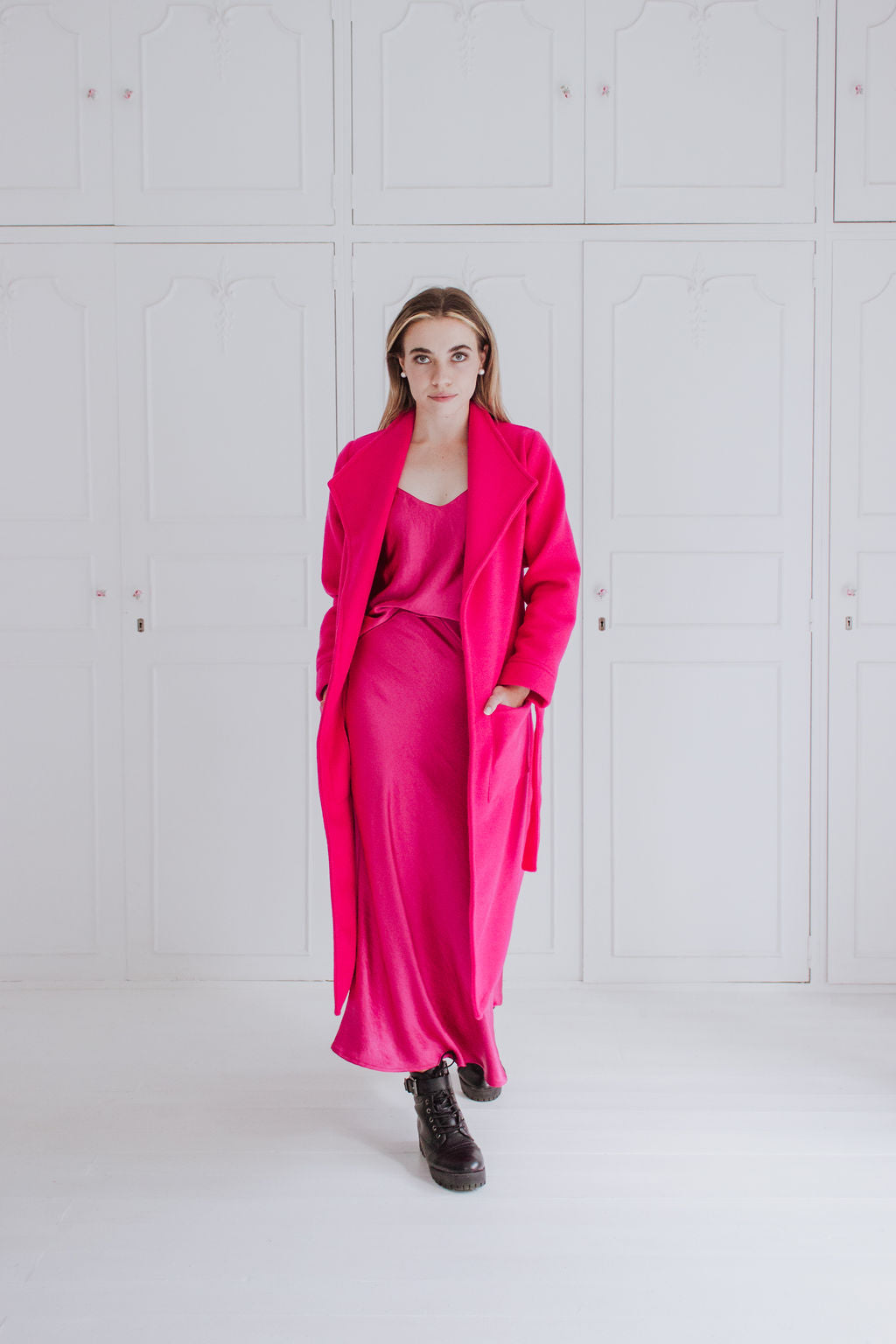 Naomi Coat - Viva Pink