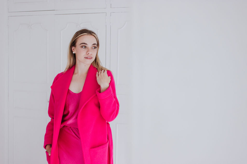 Naomi Coat - Viva Pink