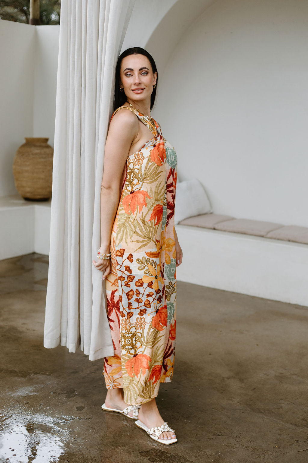 Twist Dress - Sunset