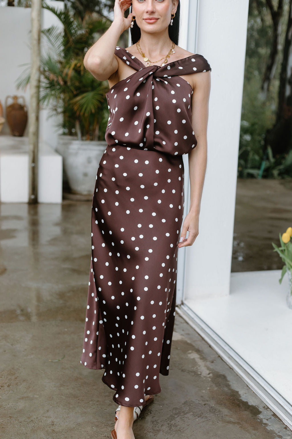 Bias Skirt - Chocolate