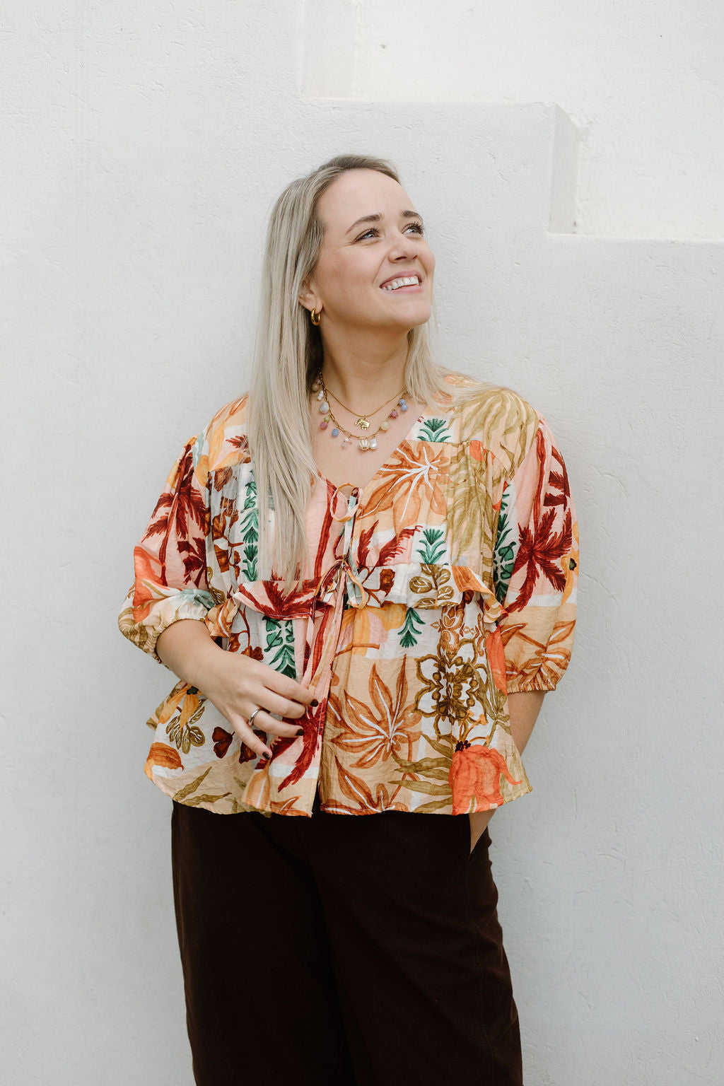 Lucy Tie Top - Sunset