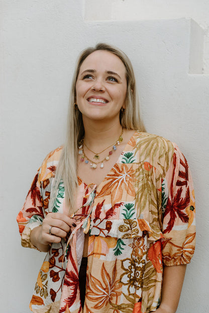 Lucy Tie Top - Sunset