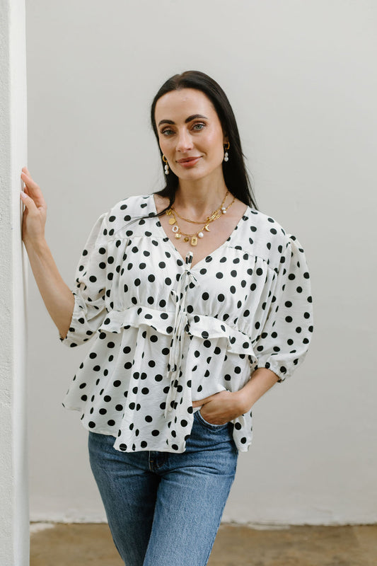 Lily Closed Tie Top