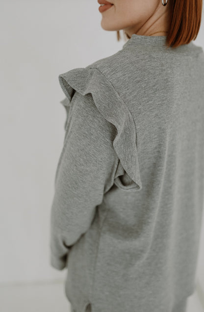 Frill Lounge Set | Grey