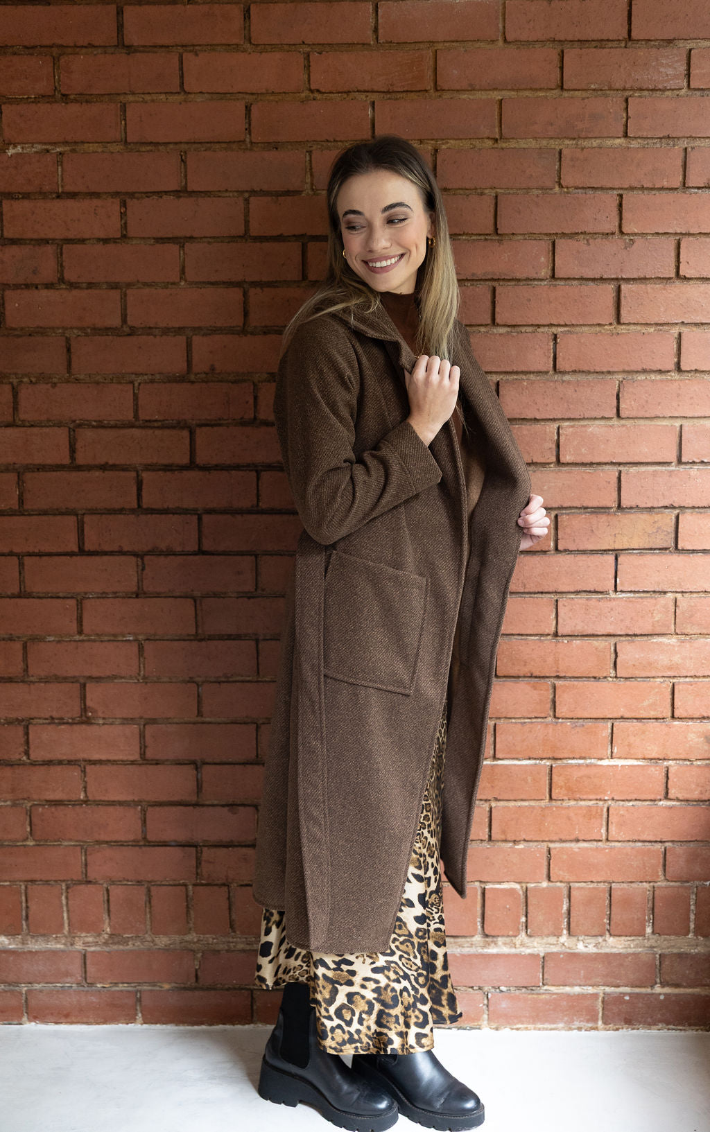 The Jane Coat - Choc Brown