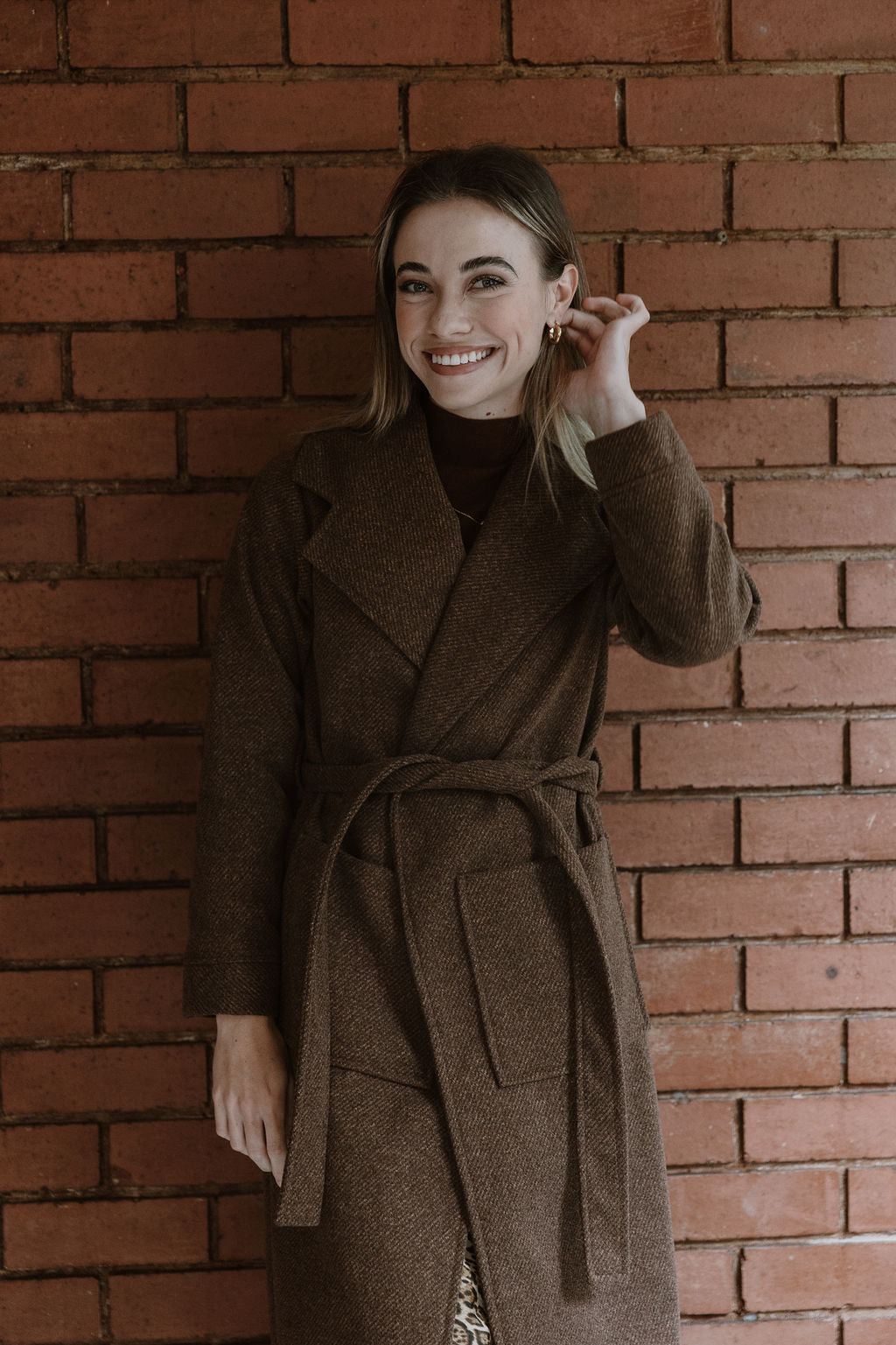 The Jane Coat - Choc Brown