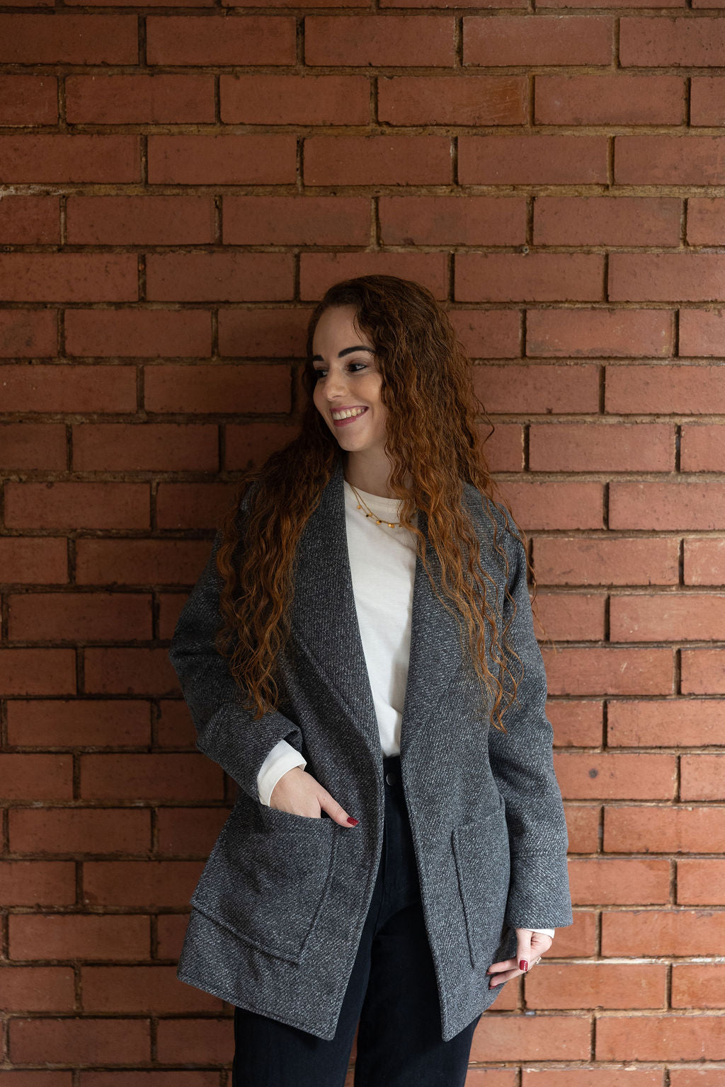 The Brooke Coat - Grey Melange