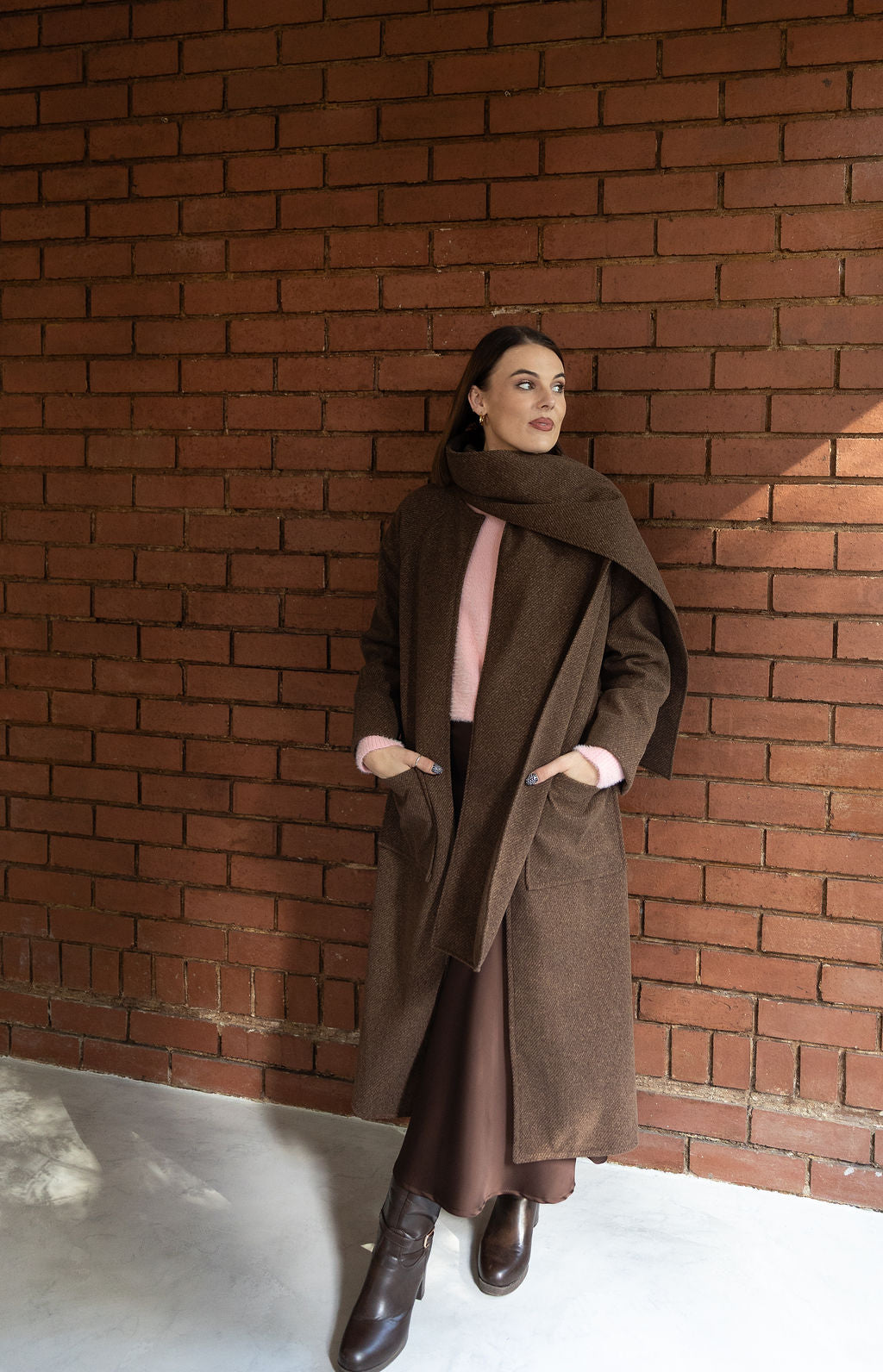 The Lana Coat - Choc Brown