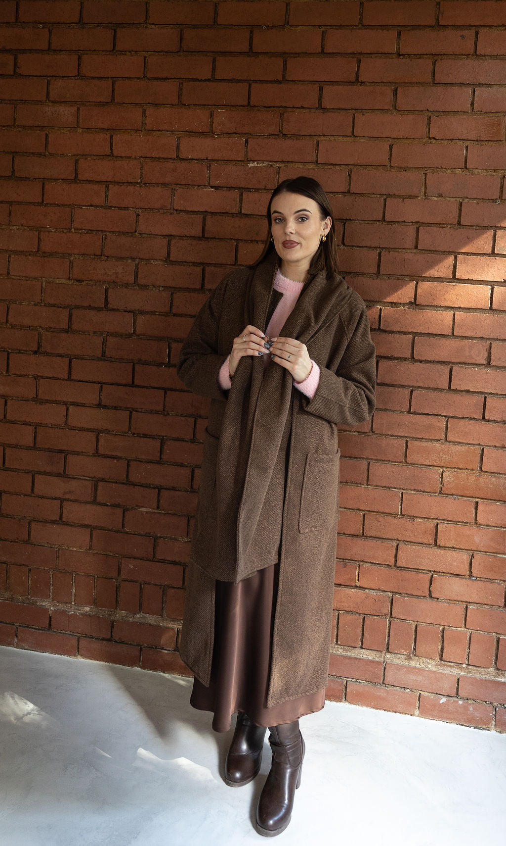 The Lana Coat - Choc Brown
