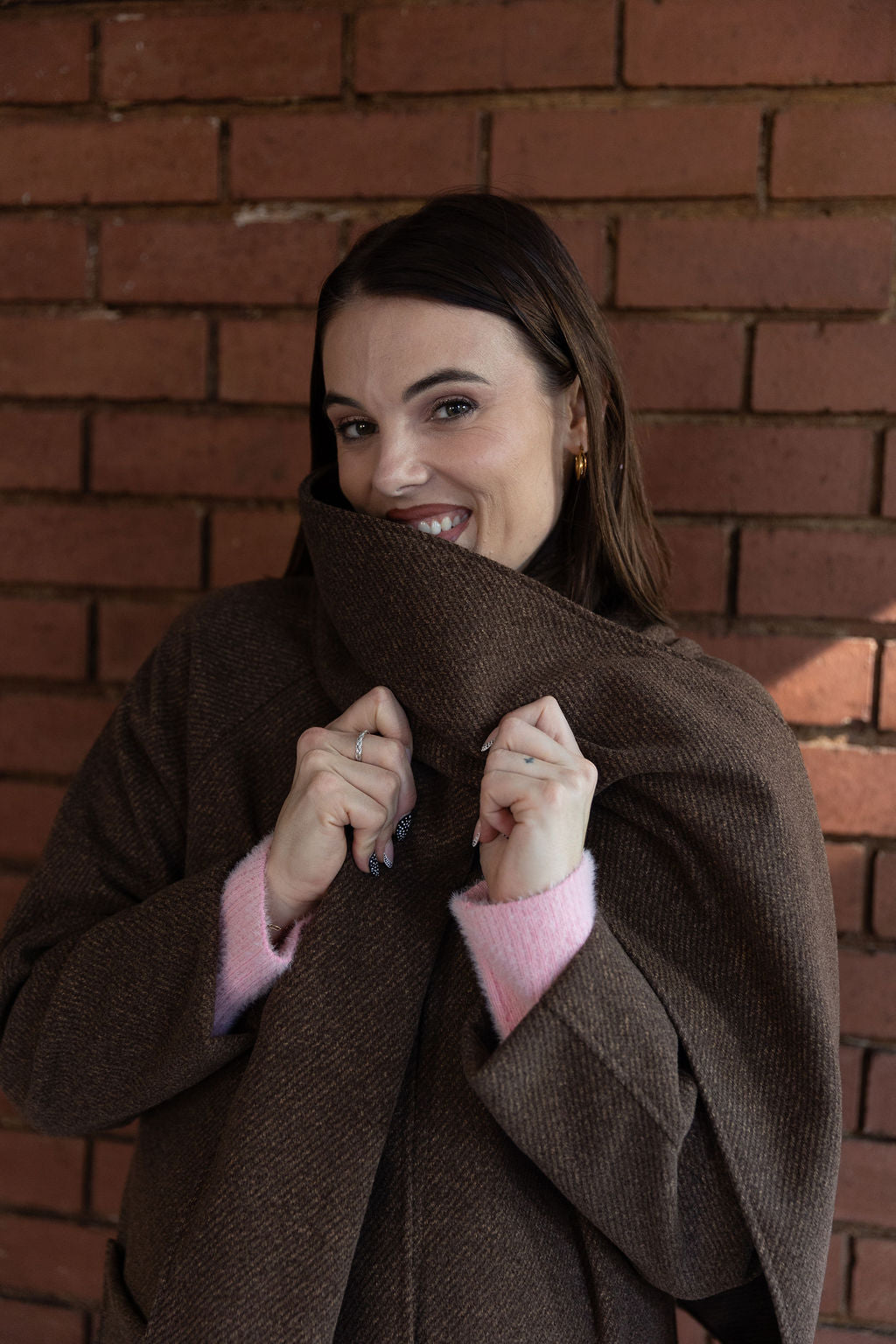 The Lana Coat - Choc Brown