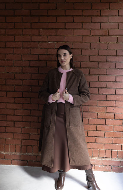 The Lana Coat - Choc Brown