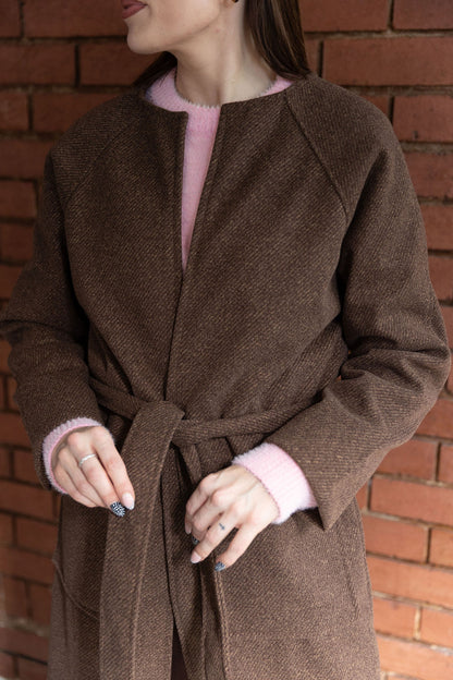 The Lana Coat - Choc Brown