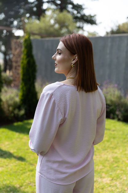 Gigi Tie Top - Marshmallow Pink