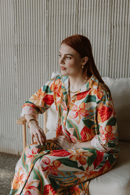The Nicci Shirt Dress - Blooms
