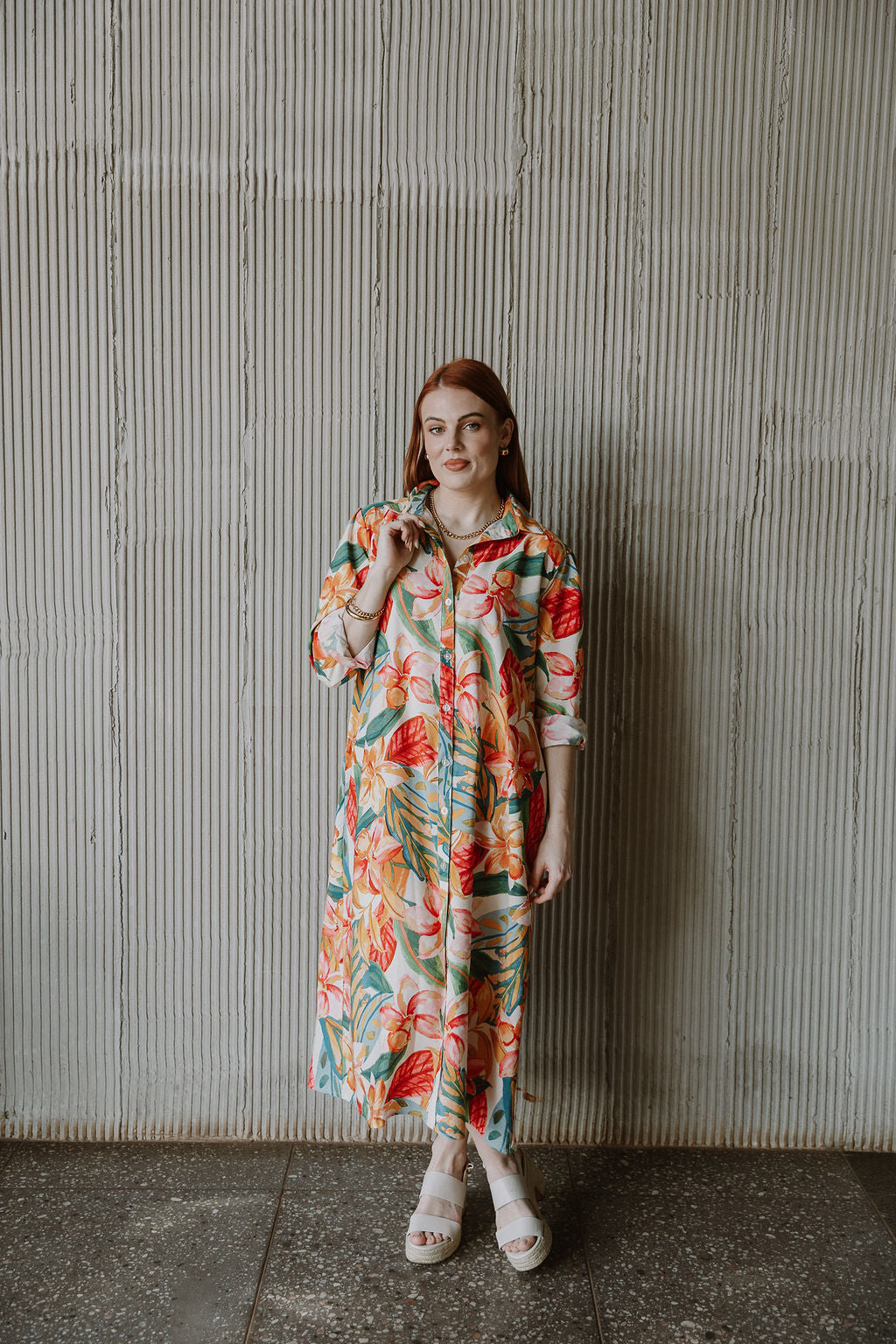 The Nicci Shirt Dress - Blooms