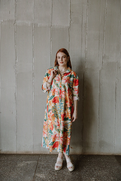 The Nicci Shirt Dress - Blooms