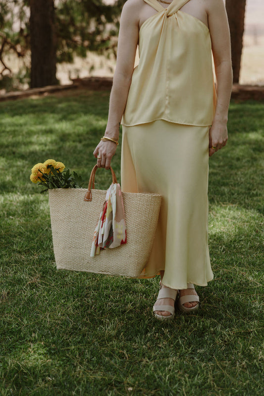 The Bias Skirt - Butter Yellow