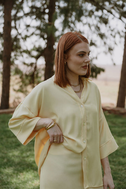 The Collared Shirt - Butter Yellow