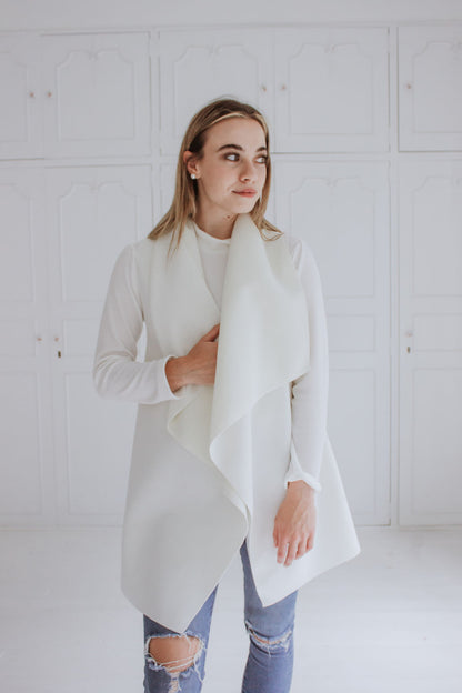 Harper Sleeveless Jacket - Off White